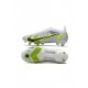 Nike Mercurial Vapor 14 Elite SG Pro White Black Metallic Silver Volt Soccer Cleats