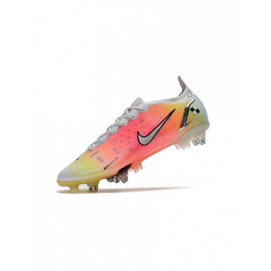 Nike Mercurial Vapor 14 Elite SG Pro White Metallic Silver Pure Platinum Soccer Cleats