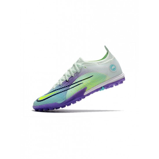 Nike Mercurial Vapor 14 Elite TF Barely Green Volt Electro Purple  Soccer Cleats