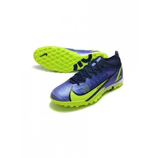 Nike Mercurial Vapor 14 Elite TF Sapphire Volt Blue Void Soccer Cleats