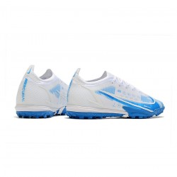 Nike Mercurial Vapor 14 Elite TF White Blue Soccer Cleats