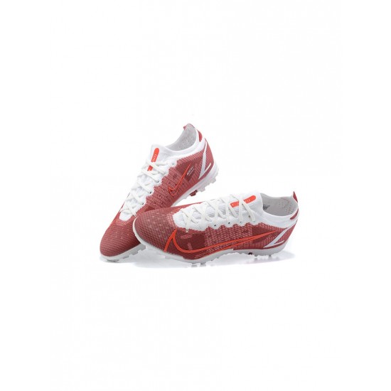 Nike Mercurial Vapor 14 Elite TF Wine Red White Soccer Cleats