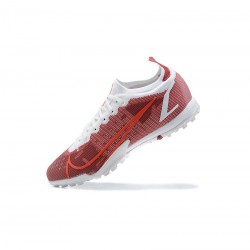 Nike Mercurial Vapor 14 Elite TF Wine Red White Soccer Cleats