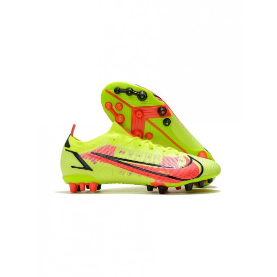 Nike Mercurial Vapor 14 Montivation Pack AG Pro Volt Bright Crimson Black Soccer Cleats