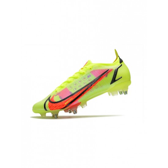 Nike Mercurial Vapor 14 Montivation Pack SG Pro Volt Bright Crimson Black Soccer Cleats