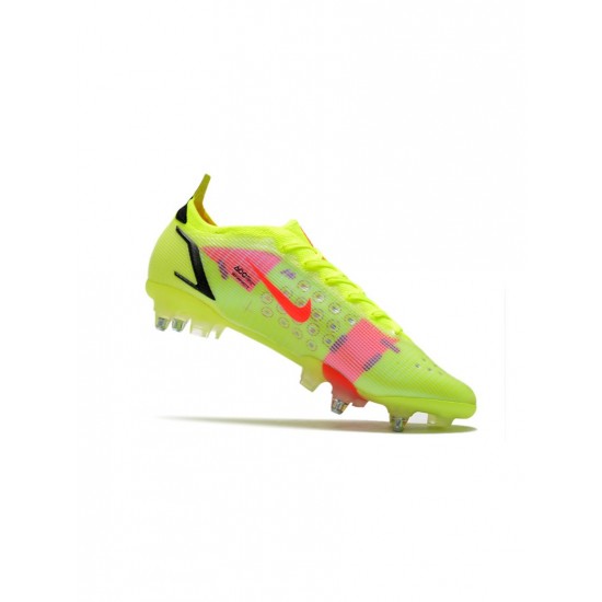 Nike Mercurial Vapor 14 Montivation Pack SG Pro Volt Bright Crimson Black Soccer Cleats