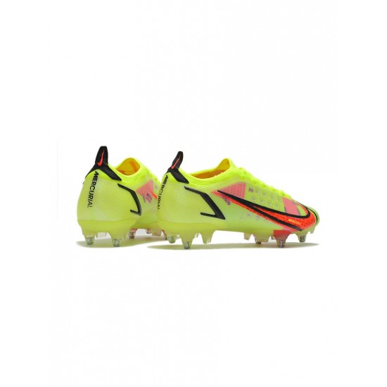 Nike Mercurial Vapor 14 Montivation Pack SG Pro Volt Bright Crimson Black Soccer Cleats