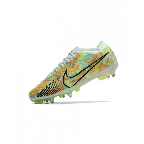 Nike Mercurial Vapor 15 Elite Bonded SG Barely Green Blackened Blue Total Orange Soccer Cleats