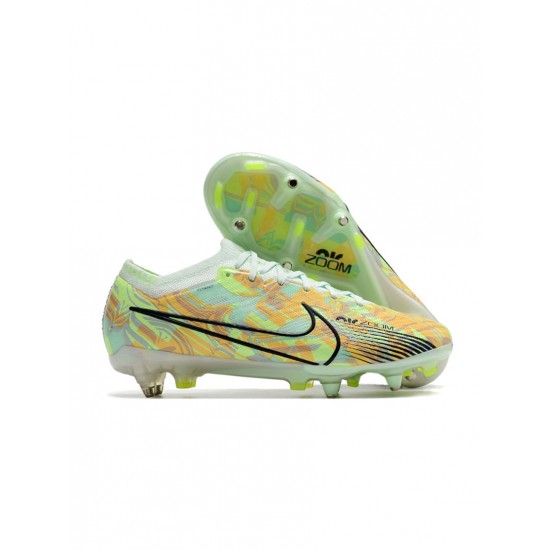 Nike Mercurial Vapor 15 Elite Bonded SG Barely Green Blackened Blue Total Orange Soccer Cleats