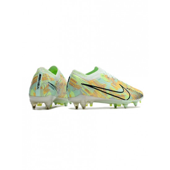 Nike Mercurial Vapor 15 Elite Bonded SG Barely Green Blackened Blue Total Orange Soccer Cleats