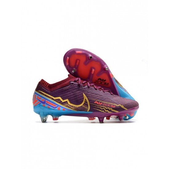 Nike Mercurial Vapor 15 Elite Km Edition SG Dark Beetroot Metallic Vivid Gold Soccer Cleats