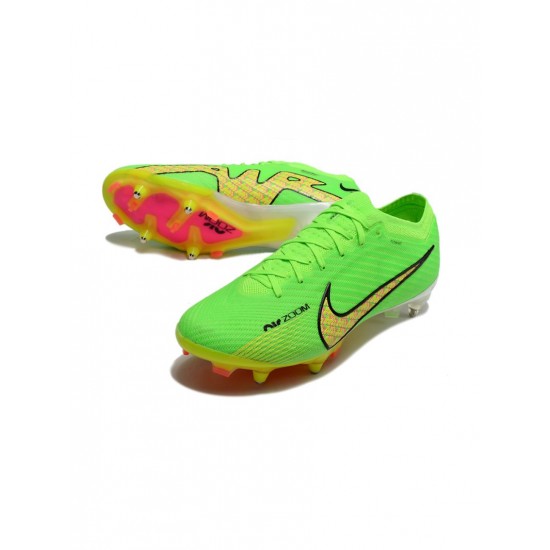 Nike Mercurial Vapor 15 Elite SG Pro Green Gold Red Soccer Cleats