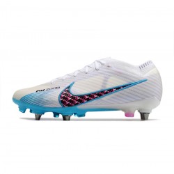 Nike Mercurial Vapor 15 Elite SG Pro White Baltic Blue Pink Blastindigo Haze Soccer Cleats