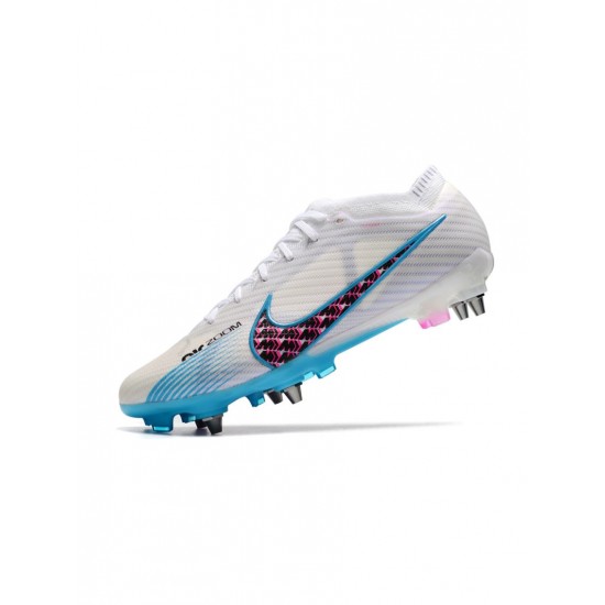 Nike Mercurial Vapor 15 Elite SG Pro White Baltic Blue Pink Blastindigo Haze Soccer Cleats