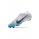 Nike Mercurial Vapor 15 Elite SG Pro White Baltic Blue Pink Blastindigo Haze Soccer Cleats