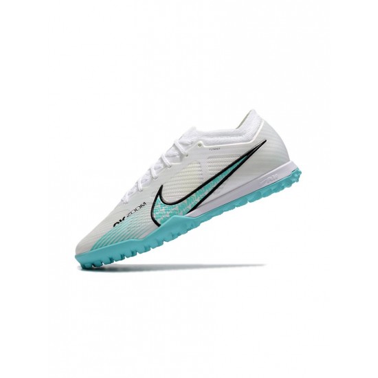 Nike Mercurial Vapor 15 Elite TF White Blue Pink Soccer Cleats