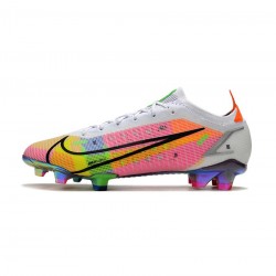 Nike Mercurial Vapor Dragonfly 14 Elite FG White Metallic Silver Dark Raisin Soccer Cleats