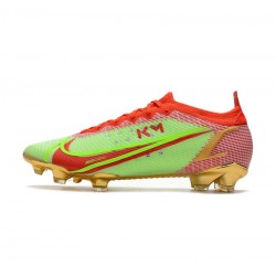 Nike Mercurial Vapor Xiv Elite FG Mbappe Green Red Gold Soccer Cleats