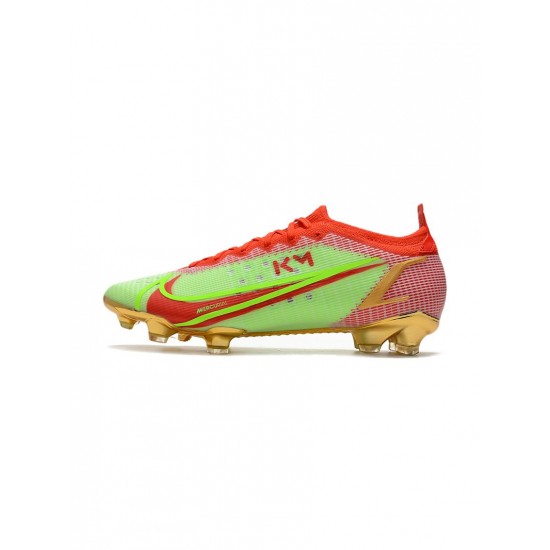 Nike Mercurial Vapor Xiv Elite FG Mbappe Green Red Gold Soccer Cleats