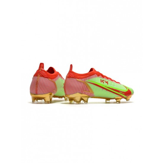 Nike Mercurial Vapor Xiv Elite FG Mbappe Green Red Gold Soccer Cleats
