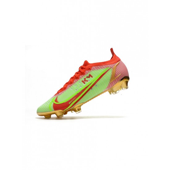 Nike Mercurial Vapor Xiv Elite FG Mbappe Green Red Gold Soccer Cleats