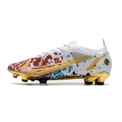 Nike Mercurial Vapor Xiv Elite FG Mbappe White Blue Red Gold Soccer Cleats