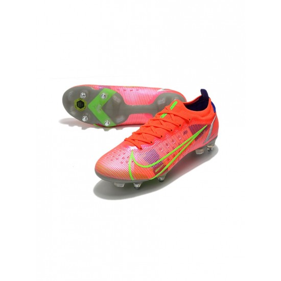 Nike Mercurial Vapor Xiv Elite SG Pro Bright Crimson Metallic Silver Soccer Cleats