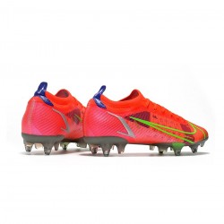 Nike Mercurial Vapor Xiv Elite SG Pro Bright Crimson Metallic Silver Soccer Cleats