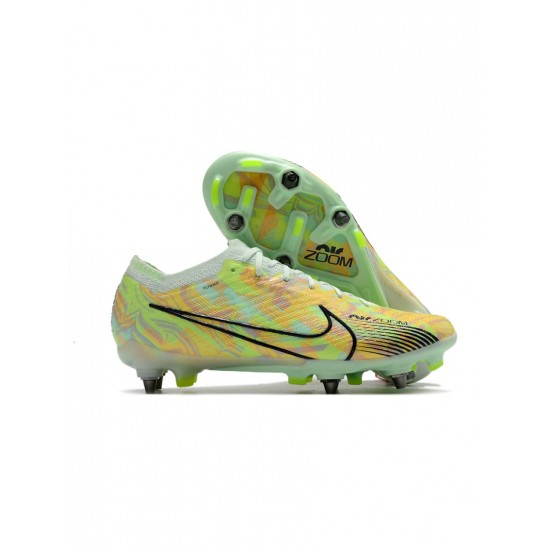 Nike Mercurial Vapor Xv Elite SG Pro Barely Green Blackened Blue Total Orange Soccer Cleats