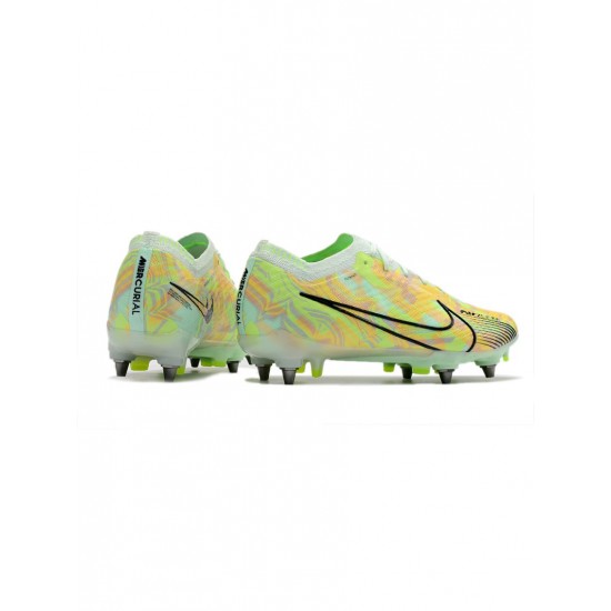 Nike Mercurial Vapor Xv Elite SG Pro Barely Green Blackened Blue Total Orange Soccer Cleats