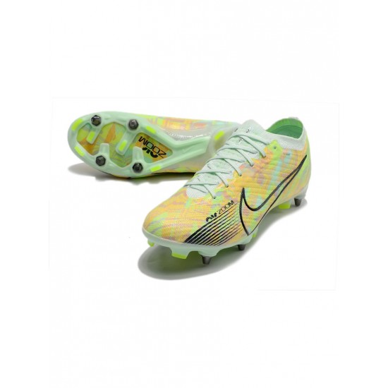 Nike Mercurial Vapor Xv Elite SG Pro Barely Green Blackened Blue Total Orange Soccer Cleats