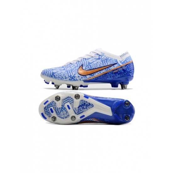 Nike Mercurial Vapor Xv Elite SG Pro White Metallic Copper Concord Soccer Cleats