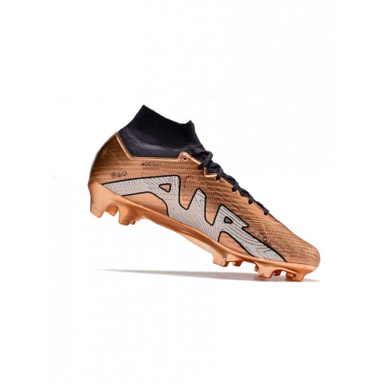 Nike Zoom Mercurial Superfly 9 Elite FG Metallic Copper Soccer Cleats