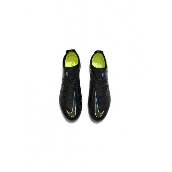 Nike Phantom Gt Elite Df FG Black Blue Volt Soccer Cleats