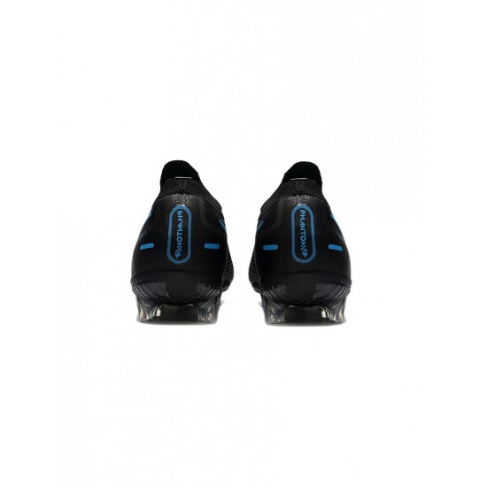 Nike Phantom Gt Elite FG Black Blue Volt Soccer Cleats