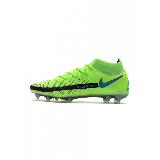 Nike Phantom Gt Elite Df FG Lime Glow Aquamarine Soccer Cleats