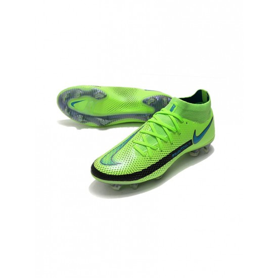 Nike Phantom Gt Elite Df FG Lime Glow Aquamarine Soccer Cleats