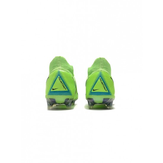 Nike Phantom Gt Elite Df FG Lime Glow Aquamarine Soccer Cleats