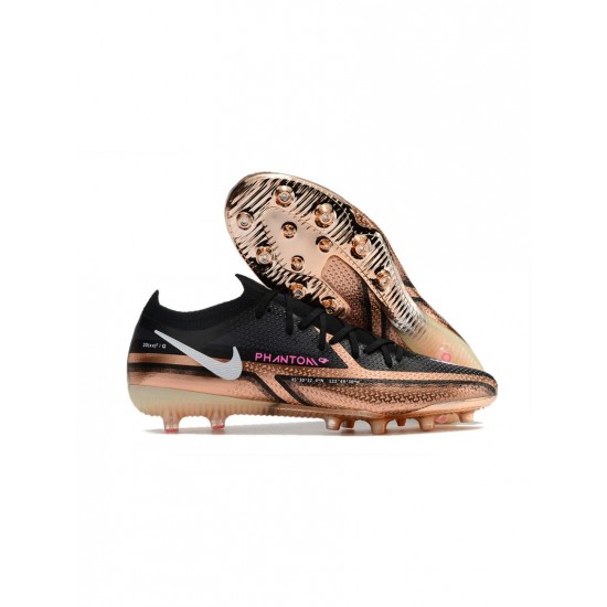 Nike Phantom Gt 2 Elite AG Pro Generation Metallic Copper White Black Soccer Cleats