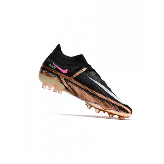 Nike Phantom Gt Df 2 Elite AG Pro Generation Metallic Copper White Black Soccer Cleats