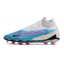 Nike Phantom Gx Elite Df FG Baltic Blue Pink Blast White Laser Blue Soccer Cleats