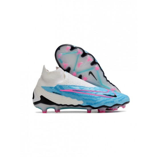 Nike Phantom Gx Elite Df FG Baltic Blue Pink Blast White Laser Blue Soccer Cleats