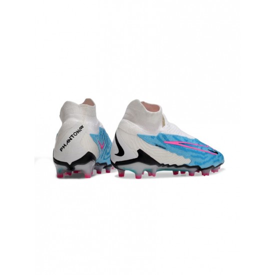 Nike Phantom Gx Elite Df FG Baltic Blue Pink Blast White Laser Blue Soccer Cleats