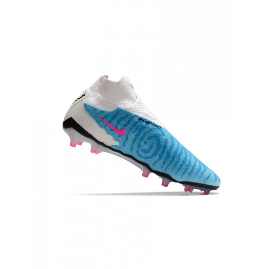 Nike Phantom Gx Elite Df FG Baltic Blue Pink Blast White Laser Blue Soccer Cleats