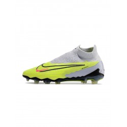 Nike Phantom Gx Elite Df FG Barely Volt Gridiron Barely Grape Soccer Cleats