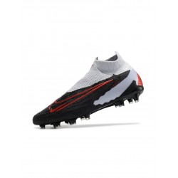 Nike Phantom Gx Elite Df FG Black White Chile Red Soccer Cleats