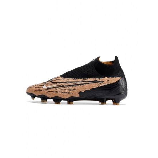 Nike Phantom Gx Elite Df FG Gold Black White Soccer Cleats