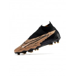 Nike Phantom Gx Elite Df FG Gold Black White Soccer Cleats