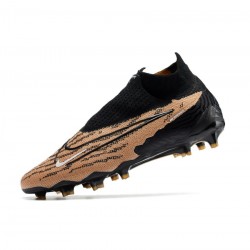 Nike Phantom Gx Elite Df FG Gold Black White Soccer Cleats