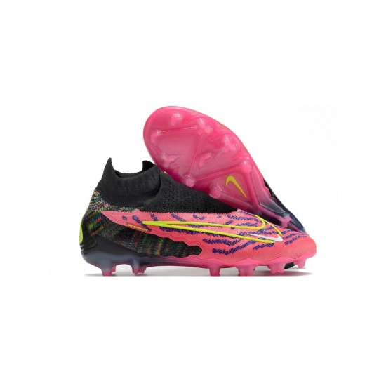 Nike Phantom Gx Elite Df FG Hyper Pink Volt Black Soccer Cleats